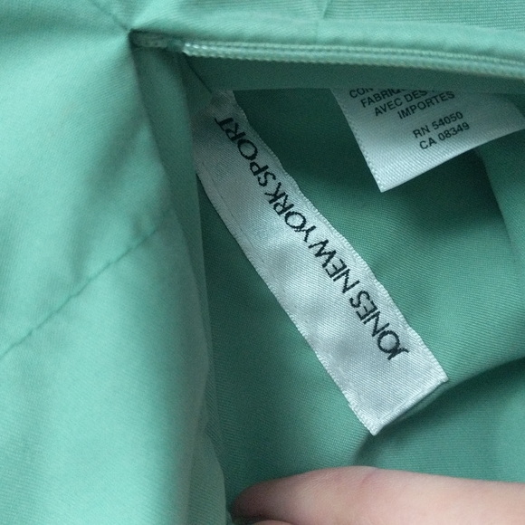 Women's small mint green sweater and reversible vest - Picture 5 of 12